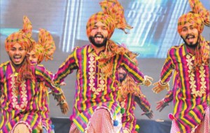 Students present a traditional dance at Chandigarh College of Engineering and Technology Sector 26 in Chandigarh