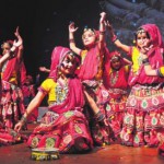 Students present dance performances during the annual function at Sat Paul Mittal School in Ludhiana