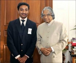 Suhas Gopinath with APJ Abdul Kalam