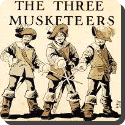 What were the real names of the three musketeers?
