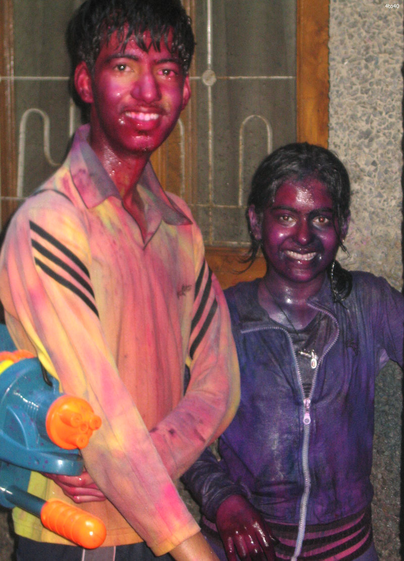All shade of Holi colors