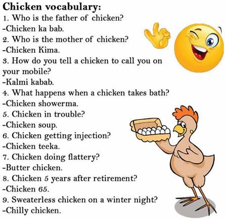 Chicken vocabulary