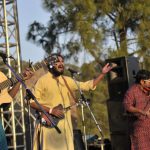A band performing at the Kasauli Kasauli Rhythm and Blues music festival in Himachal Pradesh on Saturday, April 15.