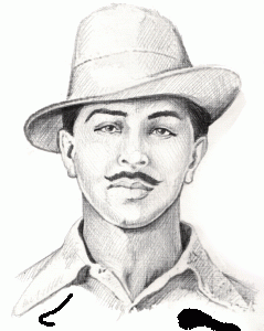 Bhagat Singh Line Art