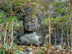 Damaged Statue of Lord Buddha in Hong Kong