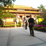 Front view of Po Lin Monastery, Hong Kong