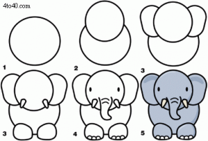 How To Draw - Elephant - Kids Portal For Parents
