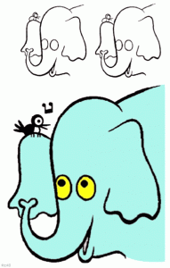 How To Draw Elephant Head