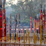 Incense Sticks in Buddha Temple