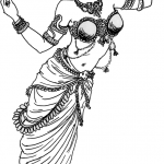Indian classical dance posture