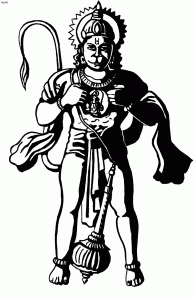 Pawanputra Hanuman Coloring Page