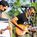 Rock and roll band Barefaced Liar performing at the Genesis Foundation's Kasauli Rhythm and Blues Festival 2015 at Kasauli
