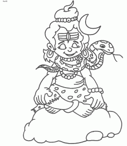 Shivaratri Coloring Page