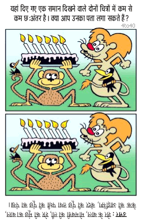 Spot The Difference - Birthday Cake