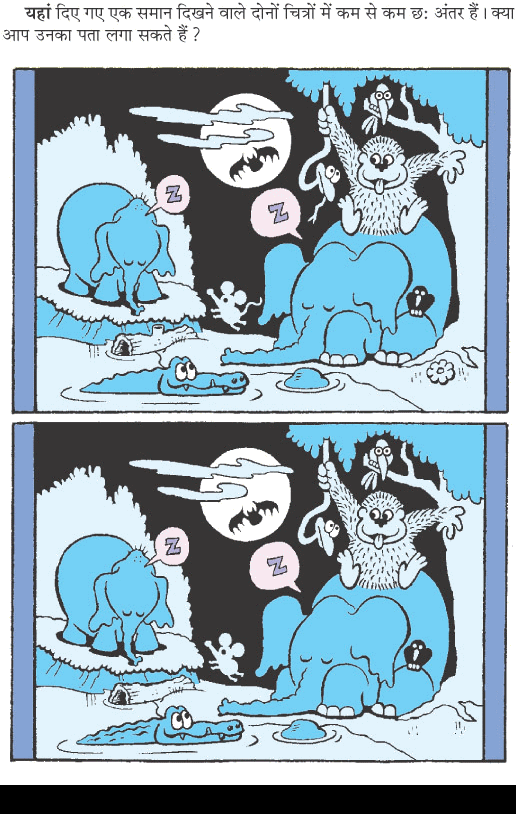 Spot The Difference - Sleeping Elephants