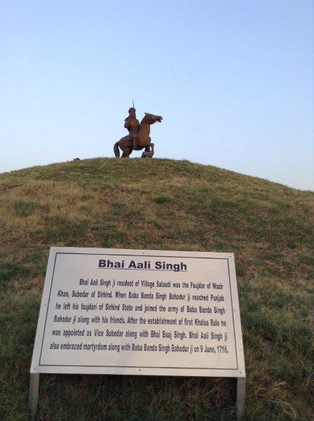 Statue of Bhai Aali Singh at Fateh Burj, Mohali