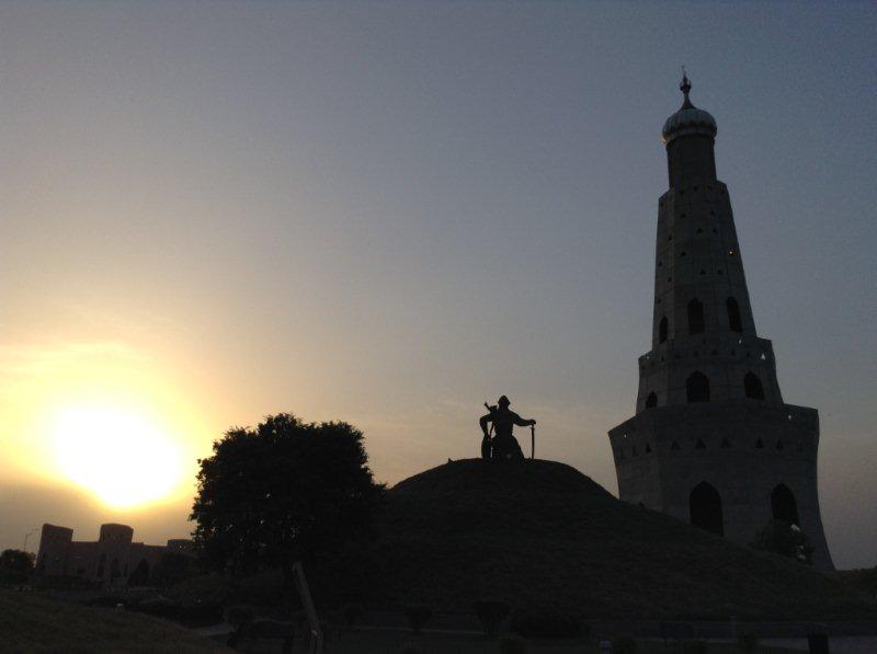 View of Sunset at Baba Banda Singh Bahadur war memorial Chappar Chidi Mohali