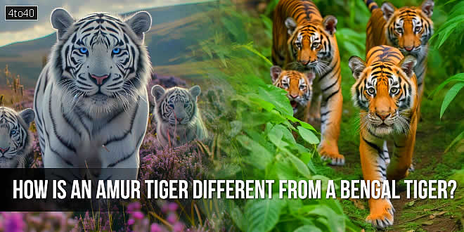 How is an Amur tiger different from a Bengal tiger?