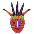 Red Indian Chief Head Dress