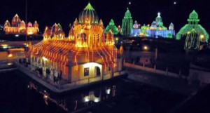 Takht Sri Damdama Sahib illuminated on the occasion on Baisakhi