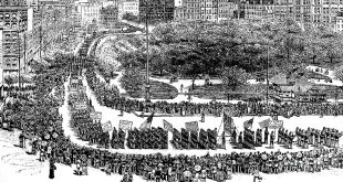 Where was the first Labour Day parade celebrated?