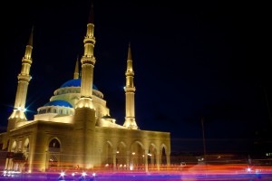 The Mohammad Al-Amin Mosque, also referred to as the Blue Mosque, is a Sunni Muslim mosque located in downtown Beirut, Lebanon. In the 19th century, a zawiya was built on this site. Decades of preparation to obtain sufficient land adjacent to the old Zawiya led finally to the building of the new mosque.