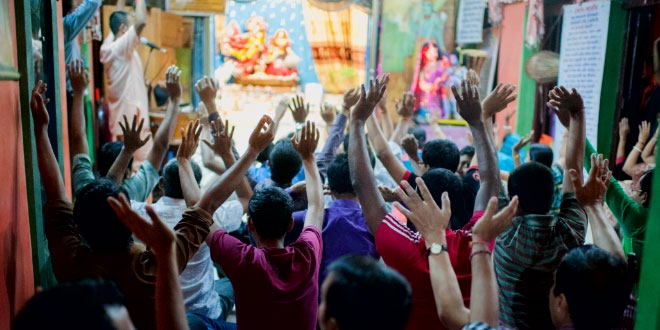 What do we worship at Diwali festival?