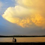 A view of pleasant weather captured at Sukhna Lake just after the rain lashed Chandigarh on May 23, 2016