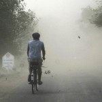 Dust storm blows across Morinda on June 13, 2015