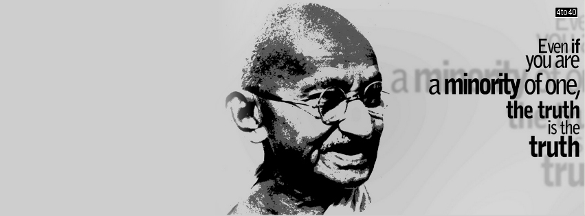 Mahatma Gandhi Quote FB Cover