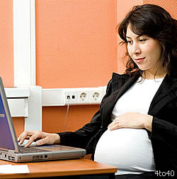 Pregnant Working Woman