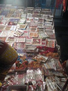 All sorts of rakhis on display at Sector 13 Market Rohini New Delhi