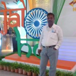 Independence Day decorations at Hyderabad Airport