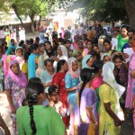 Women stand in long queues for hours waiting to tie rakhi to their imprisoned brothers in Bathinda jail