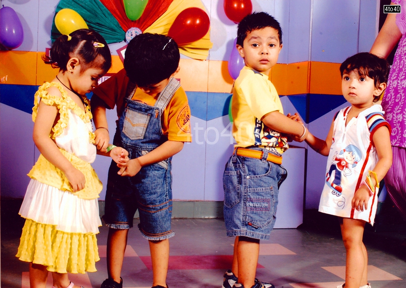 Apoorav Malik celebrating Raksha Bandhan Festival with his classmates at Mothers' Pride School - Deepali Chowk, Rohini, New Delhi