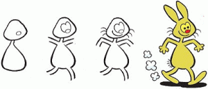 How To Draw Walking Rabbit