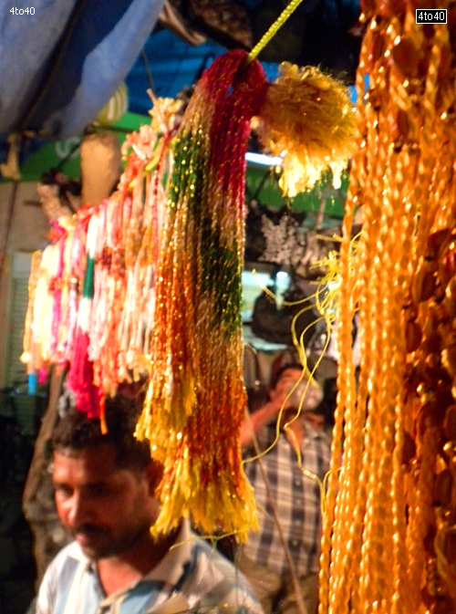 Rakhi shops in New Delhi, India