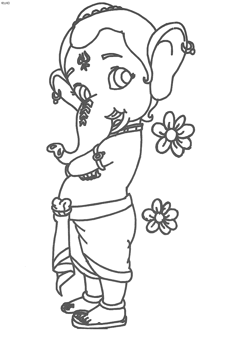 Sleeping Ganesha, Ganesha vector illustration, colour full Ganesha drawing,  festival Ganapathi. Stock Vector | Adobe Stock