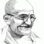 Gandhiji Coloring page