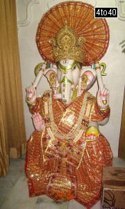 Idol of Ganapati at Ram Mandir, Sector 9, Rohini, New Delhi