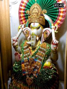 Idol of Ganapati at Ram Mandir, Sector 9, Rohini, New Delhi