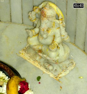 In temples Lord Ganesha statue is placed close to the Shivalinga