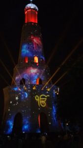Lighting at Fateh Burj, Chapper Chidi, Mohali on 300 years of Martyrdom of Baba Banda Singh Bahadur