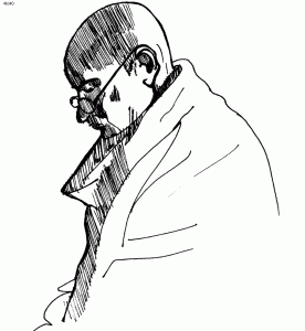 Mahatma Gandhi Ji Meditating