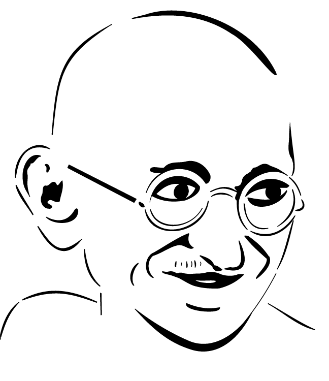 Sketch of Mahatma Gandhi | Easy love drawings, Sketches of people, Modern  art paintings