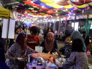 Malaysian Muslims break their fast on the first day of the holy Islamic month of Ramadan in Kuala Lumpur on June 6.