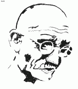 Mohandas Karamchand Gandhi Coloring Page