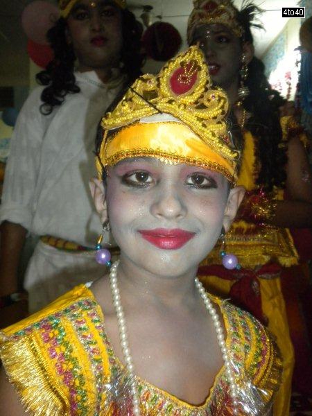 Pulkit Seth of Cosy Apartments, Rohini dressed as Lord Krishna on the occasion of Janmashtami