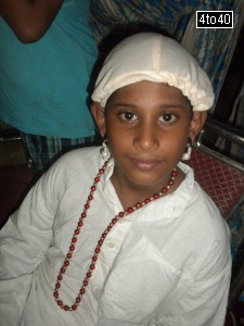 Rohit Kumar dressed as Sudama for Janmashtami act held at Cosy Apartments, Sector 9, Rohini, New Delhi