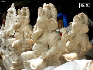 Vishwakarma and Ganapati Ji clay statues